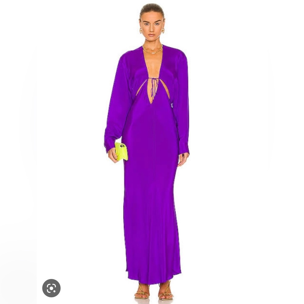 Cristopher Esber Triquetra front tie shirt dress